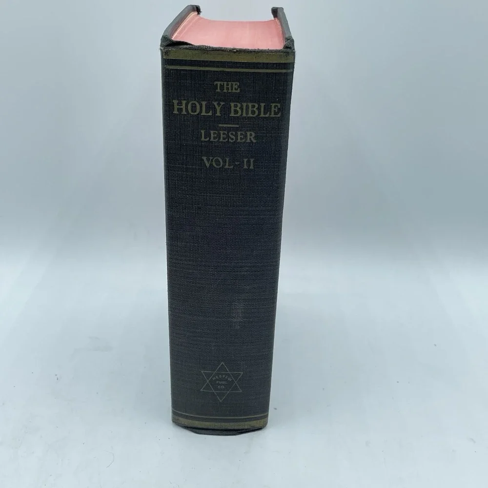 The Holy Bible 24 Books of the Holy Scriptures Vol I & II Hebrew (ISAAC‎ LEESER)
